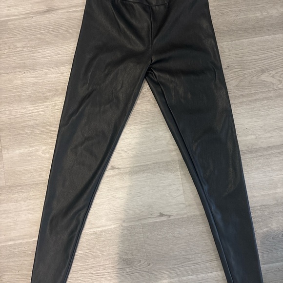 Charlotte Russe Pants - Charlotte Russe Black Faux Leather Pants